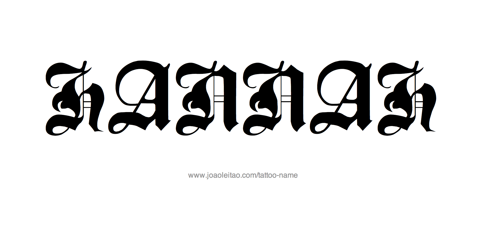 Hannah Name Tattoo Designs